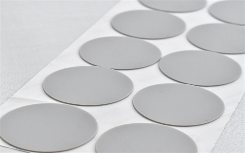 灰色半圓形硅膠防滑墊 自粘防滑腳墊 高粘背膠硅膠墊片
