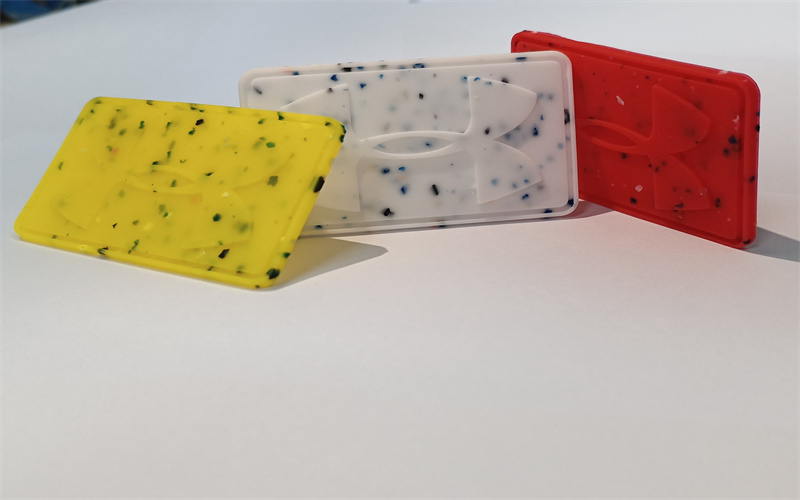 再生硅膠小顆粒 GRS再生車縫膠章 硅膠再生加工定制