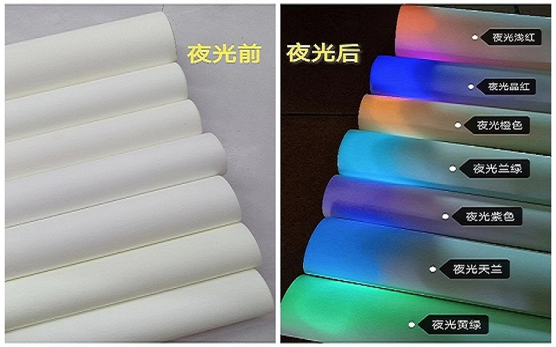 夜光硅膠刻字膜 熒光硅膠膜 厚板夜光硅膠熱貼膜