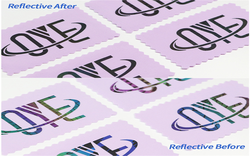 七彩反光燙畫(huà)炫彩反光標(biāo)高彈圖案服裝印花熱轉(zhuǎn)印燙標(biāo)燙印定制批發(fā)